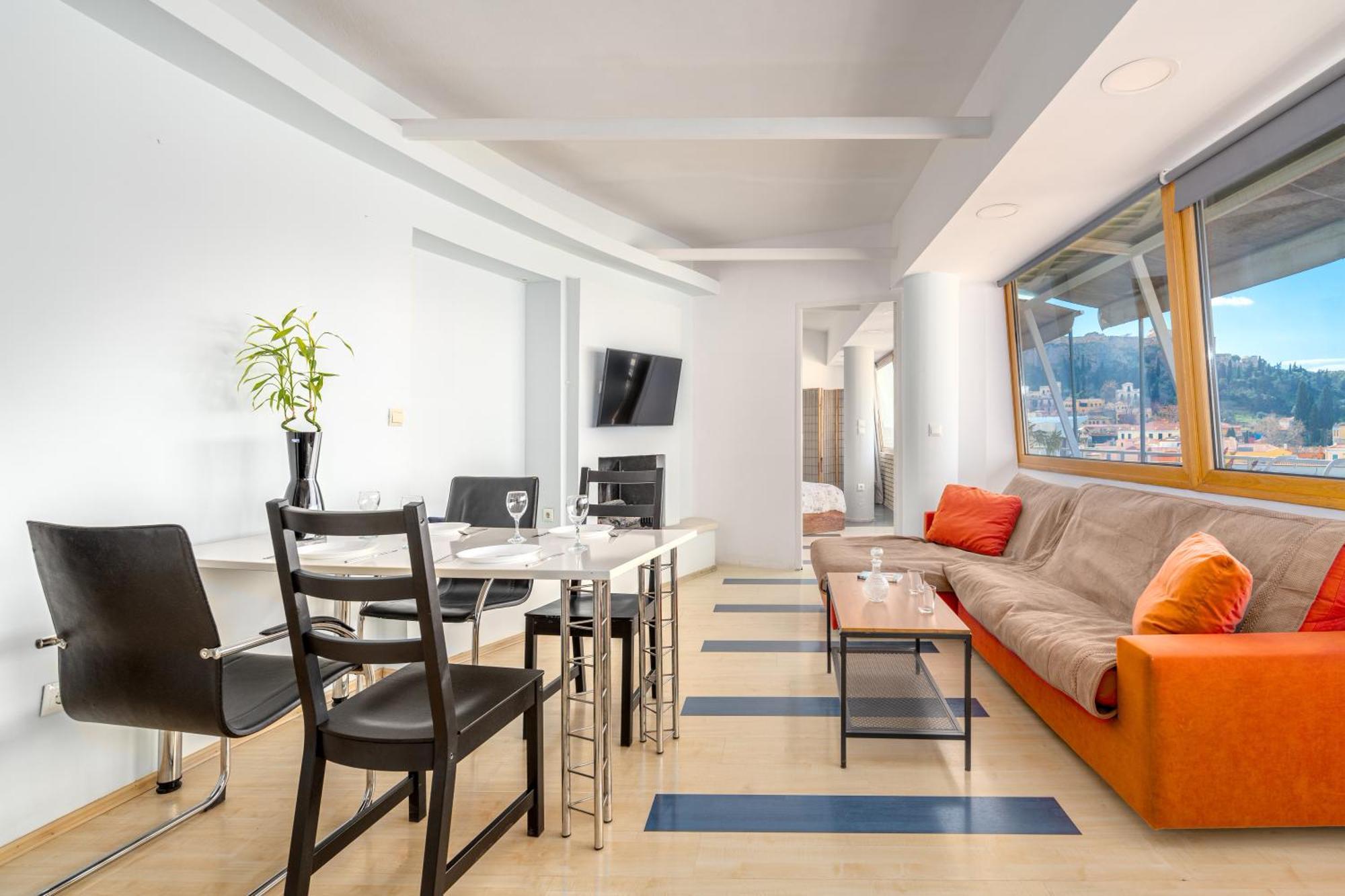 Urban Loft With Balcony Across The Acropolis! Atény